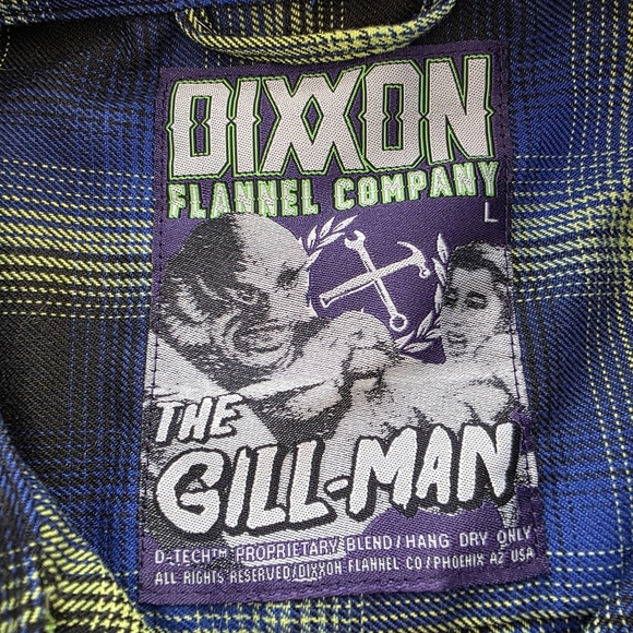 Dixxon Flannel The Gill-Man Women's Shirt Women Size L Limited Edition Plaid - Picture 3 of 10